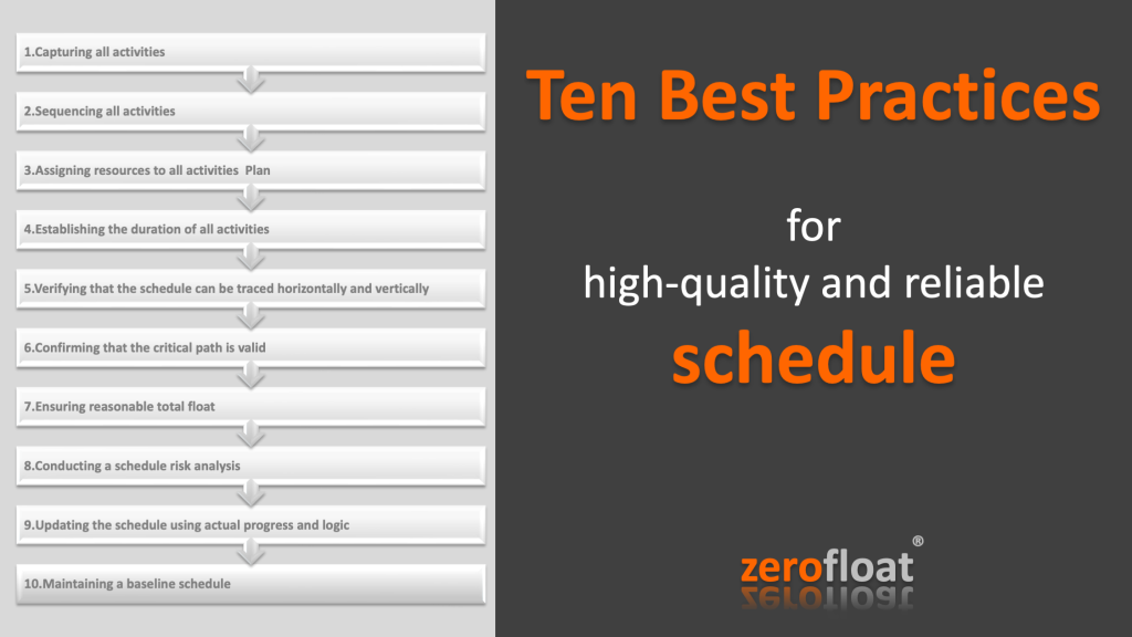 Ten Best Practices for Schedule